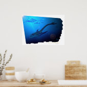 Guitar Shark Poster (Keuken)