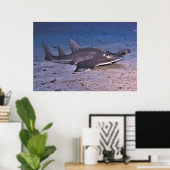 Guitar Shark Poster (Thuiskantoor)
