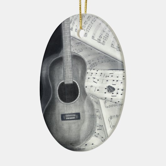 Guitar & Sheet Music Ornament (Links)