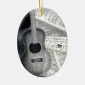 Guitar & Sheet Music Ornament (Achterkant)