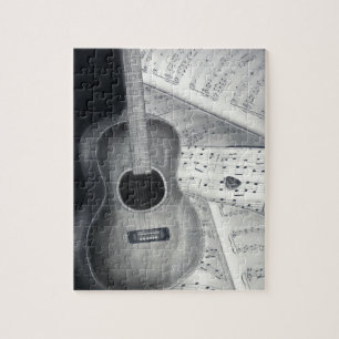 Guitar & Sheet Music Puzzle Legpuzzel