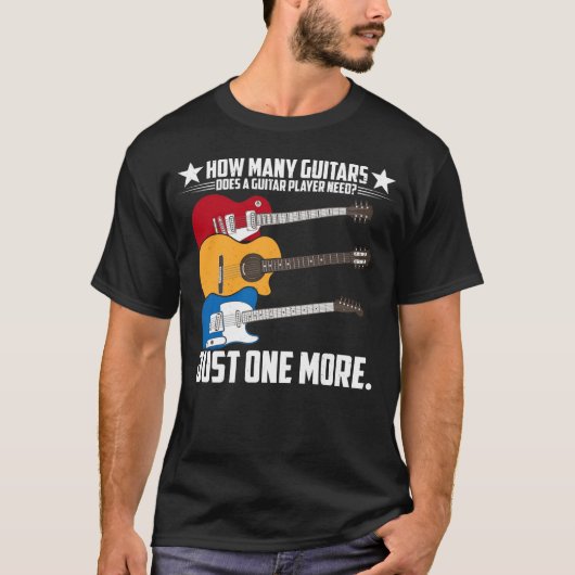 Guitar Shirt Hoeveel gitaarspeler (Voorkant)