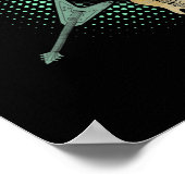 Guitar Shirt. Retrostijl, cadeau voor gitarist Poster (Hoek)