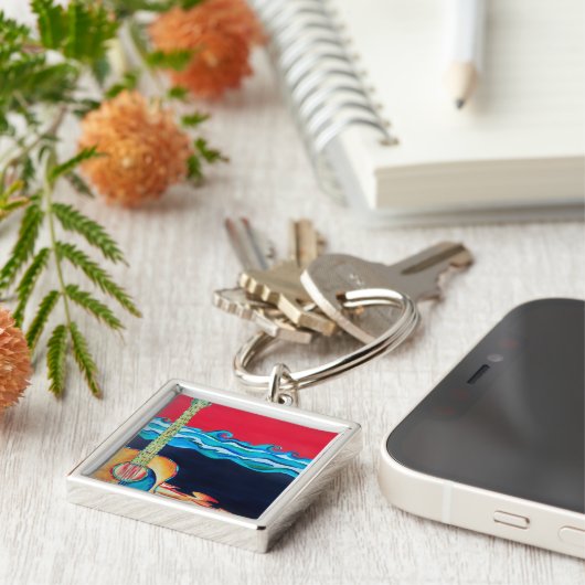 Guitar Sleutelhanger (Zijkant)