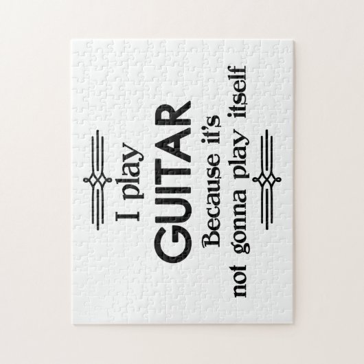 Guitar - Speel zelf Funny Deco Music Legpuzzel (Verticaal)