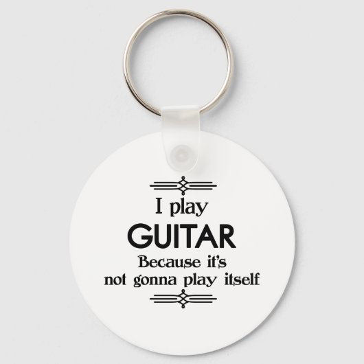 Guitar - Speel zelf Funny Deco Music Sleutelhanger (Voorkant)