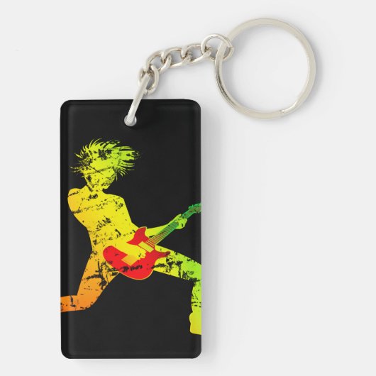 Guitar Speling Rocker Sleutelhanger (achterkant)