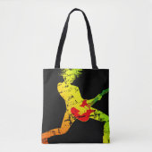 Guitar Speling Rocker Tote Bag (Voorkant)