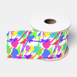 Guitar Splash Pattern Grosgrain Lint