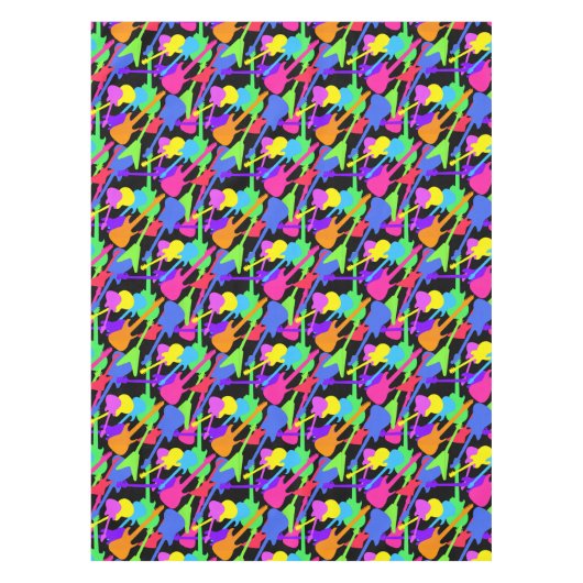 Guitar Splash Pattern Tafelkleed (Voorkant)