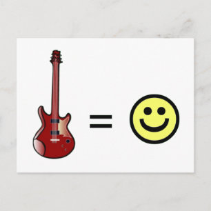 Guitar staat gelijk aan Geluk Briefkaart