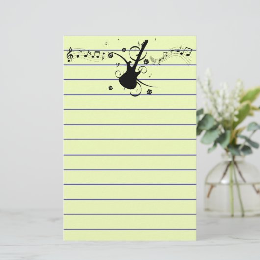 Guitar Stationery Briefpapier (Staand voorkant)