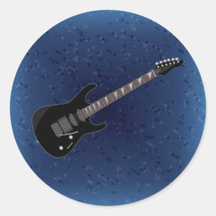 Guitar-sticker Ronde Sticker