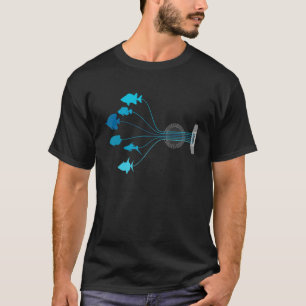 Guitar String Acoustic Guitar Mannen Guitar T-shirt