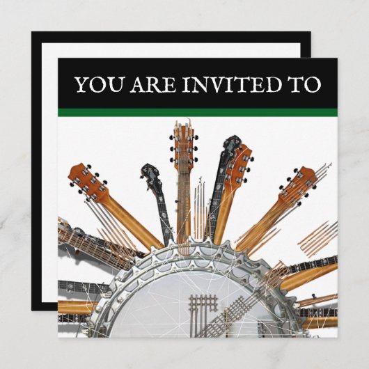 GUITAR STRINGS IN THE SUN KAART (Voorkant / Achterkant)