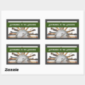 GUITAR STRINGS IN THE SUN RECHTHOEKIGE STICKER (Vel)