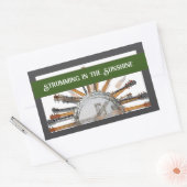 GUITAR STRINGS IN THE SUN RECHTHOEKIGE STICKER (Envelop)