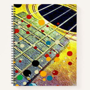 Guitar Strings Musical Waterverf Notitieboek