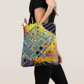 Guitar Strings Musical Waterverf Tote Bag (Dichtbij)