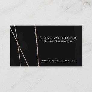 Guitar Strings Musician Card Visitekaartje