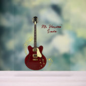 Guitar Studio Custom transparant Acryl Sign Bord (Neutraal)