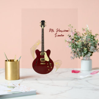 Guitar Studio Custom transparant Acryl Sign Bord