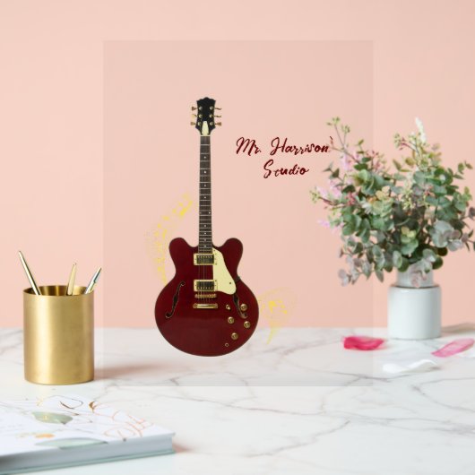 Guitar Studio Custom transparant Acryl Sign Bord (Huwelijk)