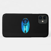 Guitar Sunset Sky Trees City Lake Reflection Case-Mate iPhone Case (Achterkant (horizontaal))