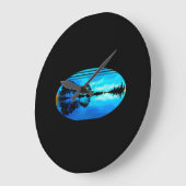 Guitar Sunset Sky Trees City Lake Reflection Grote Klok (Hoek)