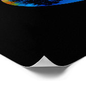 Guitar Sunset Sky Trees City Lake Reflection Poster (Hoek)