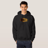Guitar Sunset Sky Trees City Water Reflection Spec Hoodie (Voorkant volledig)