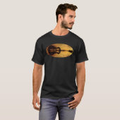 Guitar Sunset Sky Trees City Water Reflection Spec T-shirt (Voorkant volledig)