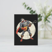 Guitar Superheld Briefkaart (Staand voorkant)