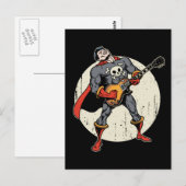 Guitar Superheld Briefkaart (Voorkant / Achterkant)