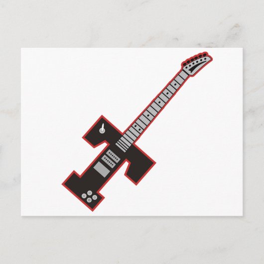 Guitar T Briefkaart (Voorkant)