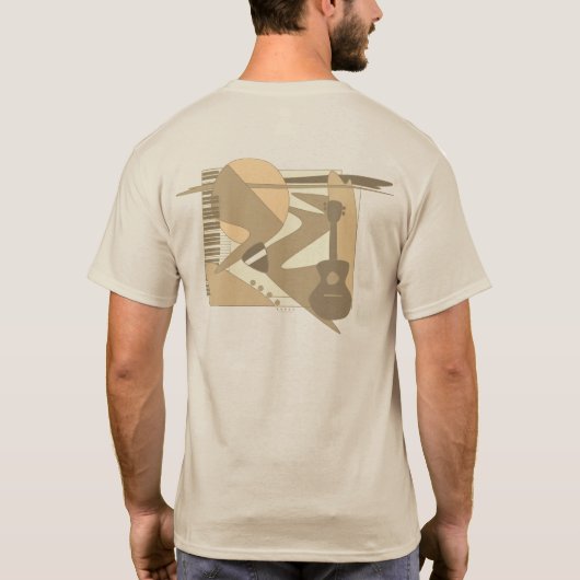 Guitar T-shirt Sand (Achterkant)