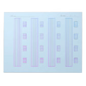 Guitar Tab Paper – Printable Tablature Template Notitieblok (Voorkant)