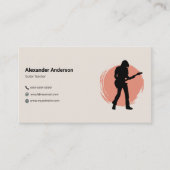 Guitar Teacher Business Card Visitekaartje (Voorkant)