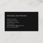 Guitar Teacher Custom Visitekaartje (Achterkant)