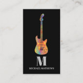 Guitar Teacher Custom Visitekaartje (Voorkant)