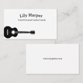 Guitar Teacher | Elektrische en akoestische lessen Contactkaartje (Voorkant / Achterkant)