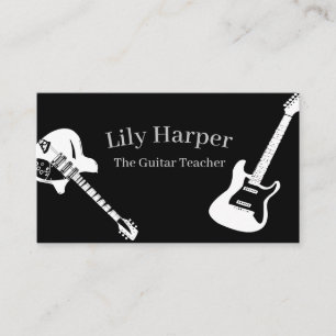 Guitar Teacher   Elektrische en akoestische lessen Contactkaartje