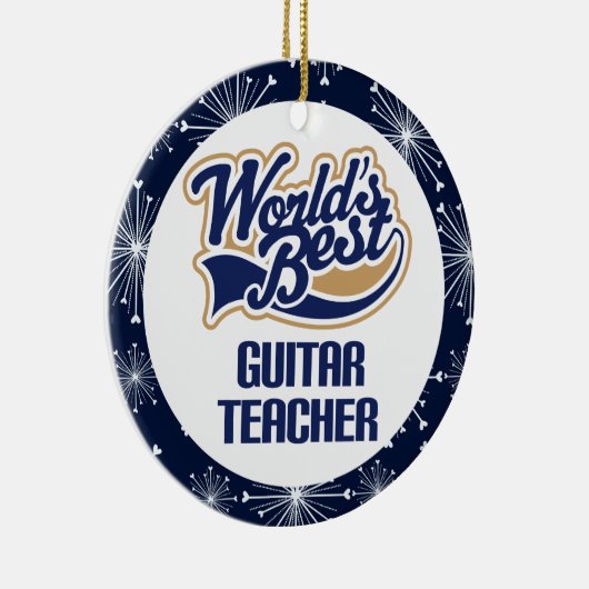 Guitar Teacher Gift Ornament (Rechts)