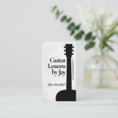 Guitar Teacher Guitarist Visitekaartje (Staand voorkant)