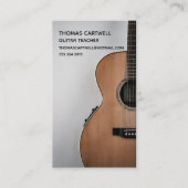 Guitar Teacher Music Lessons Visitekaartje (Voorkant)