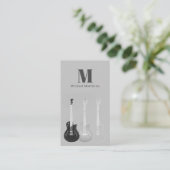 Guitar Teacher Music Professional Custom QR Code Visitekaartje (Staand voorkant)