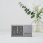 Guitar Teacher Music tutor freelance Visitekaartje (Staand voorkant)