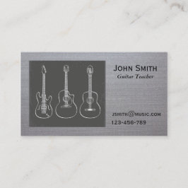 Guitar Teacher Music tutor freelance Visitekaartje