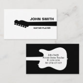 Guitar Teacher Musical Musician Personalized Visitekaartje (Voorkant / Achterkant)