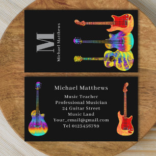 Guitar Teacher Musician Visitekaartje